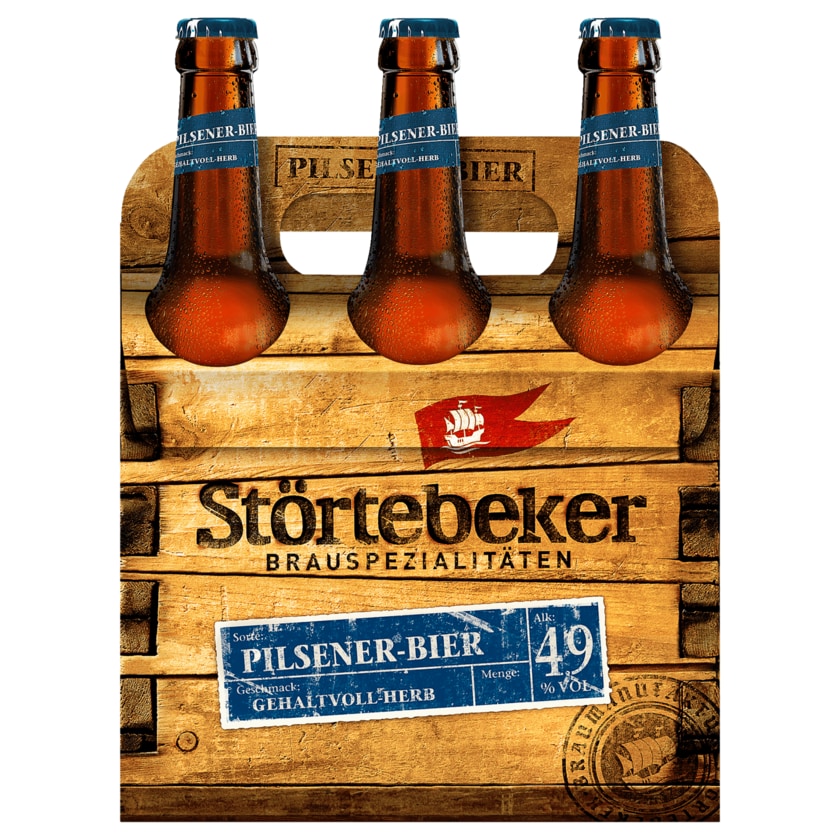 Störtebecker Pilsener-Bier 6x0,5l